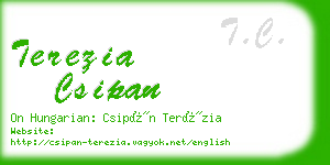 terezia csipan business card